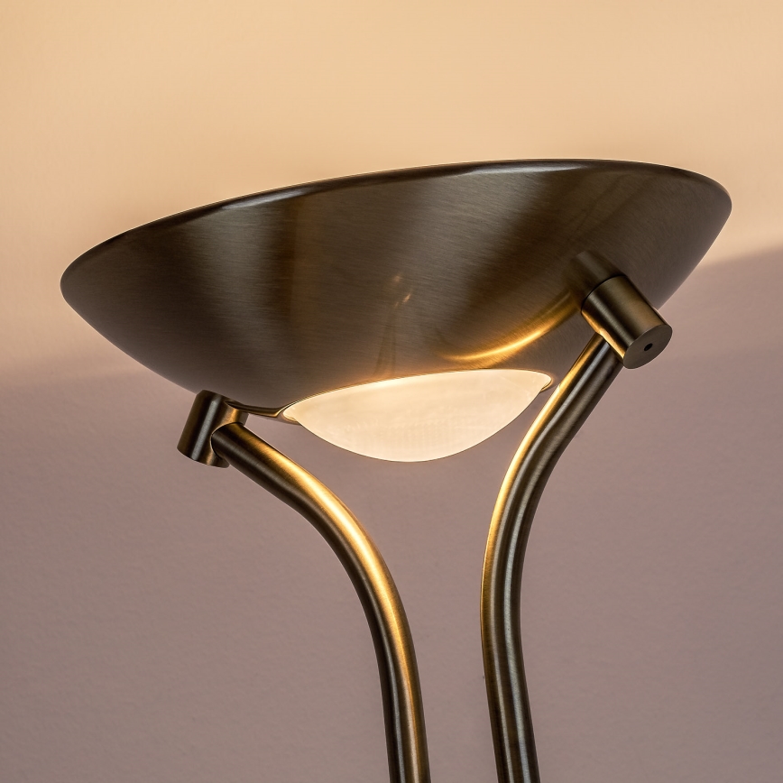 Brilagi - Prigušiva stojeća lampa SCARLETT 1xR7s/230W/230V + 1xG9/40W bronzana