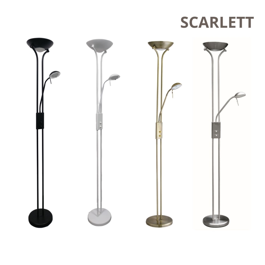 Brilagi - Prigušiva stojeća lampa SCARLETT 1xR7s/230W/230V + 1xG9/40W bronzana