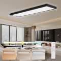 Brilagi - Prigušivo LED plafonsko svetlo za kupatilo FRAME SMART LED/50W/230V 120x30 cm 3000-6000K IP44 crna + daljinski upravljač