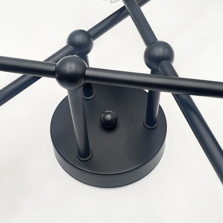 Brilagi - Prislonjen luster MALIVA 6xE14/15W/230V crna/bela