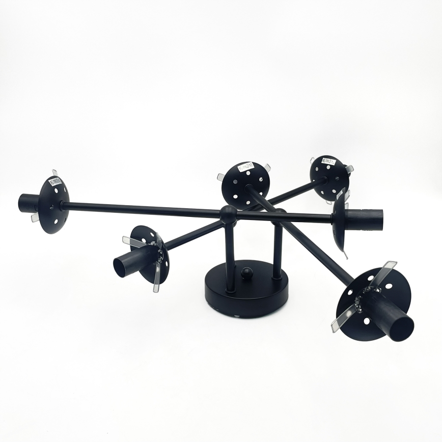 Brilagi - Prislonjen luster MALIVA 6xE14/15W/230V crna/bela