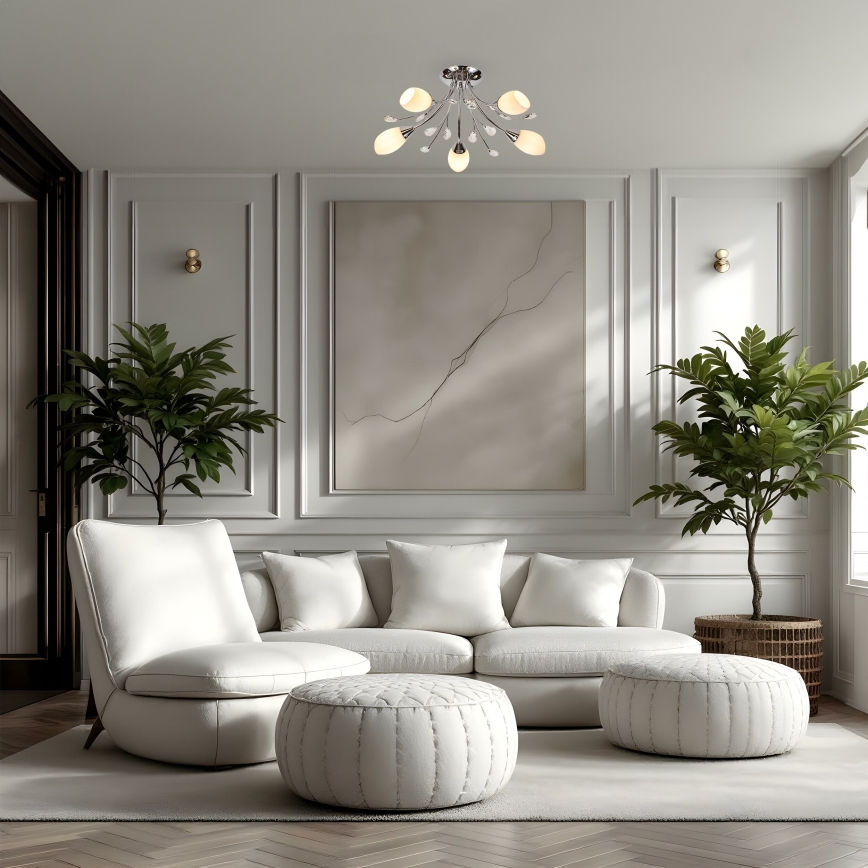 Brilagi - Prislonjen luster MEGAPOLIS 5xE14/60W/230V sjajni hrom