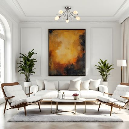 Brilagi - Prislonjen luster MEGAPOLIS 5xE14/60W/230V sjajni hrom