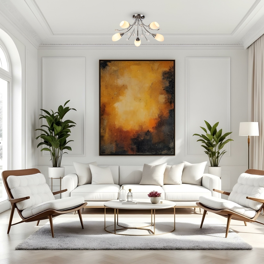 Brilagi - Prislonjen luster MEGAPOLIS 5xE14/60W/230V sjajni hrom