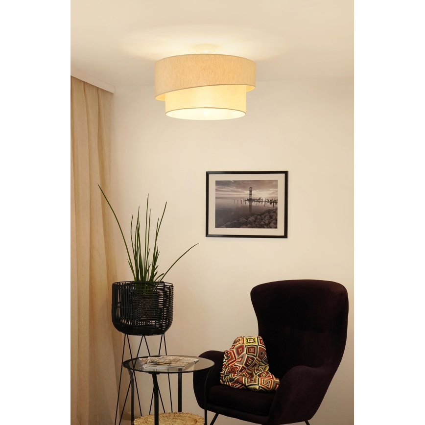 Brilagi - Prislonjen plafonski luster SHINE 1xE27/15W/230V prečnik 50 cm krem
