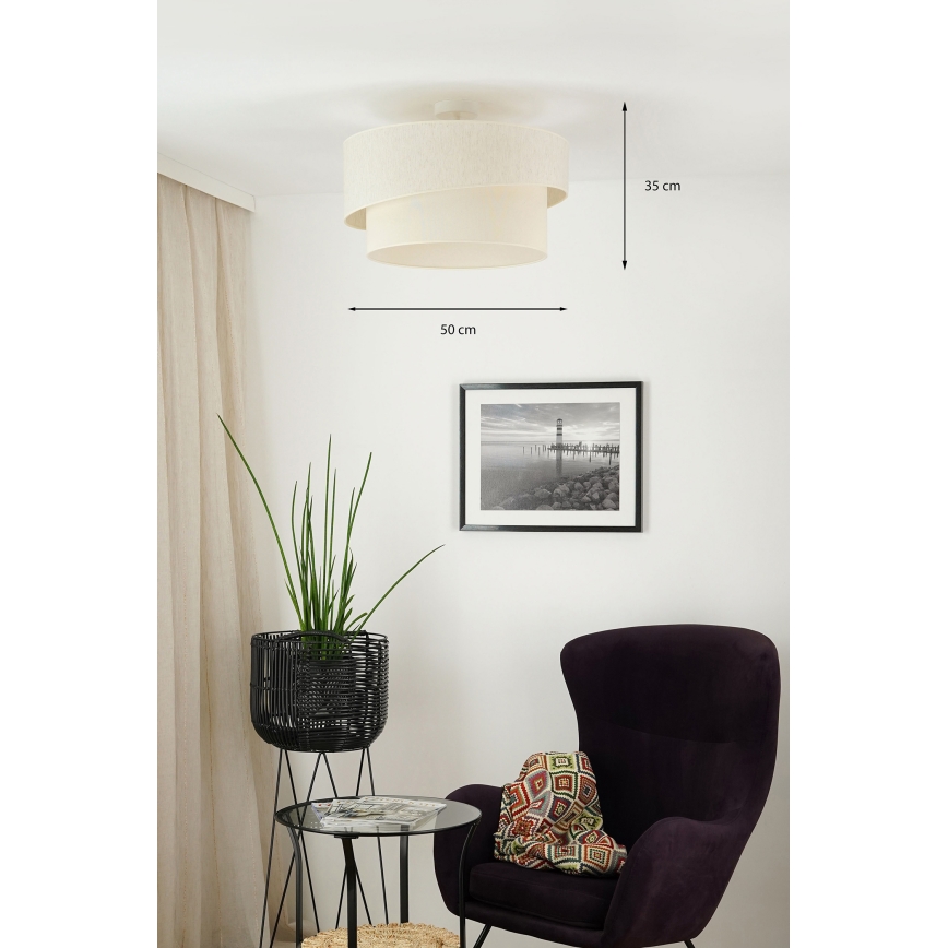 Brilagi - Prislonjen plafonski luster SHINE 1xE27/15W/230V prečnik 50 cm krem