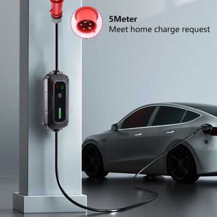 Brilagi - Prenosna punjačka stanica za električna vozila FAST AC Type 2 16A/380V 11kW + utikač 230V, 3,7kW 5m + futrola