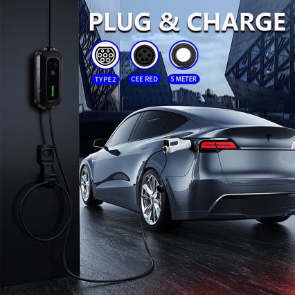 Brilagi - Prenosna punjačka stanica za električna vozila FAST AC Type 2 16A/380V 11kW + utikač 230V, 3,7kW 5m + futrola