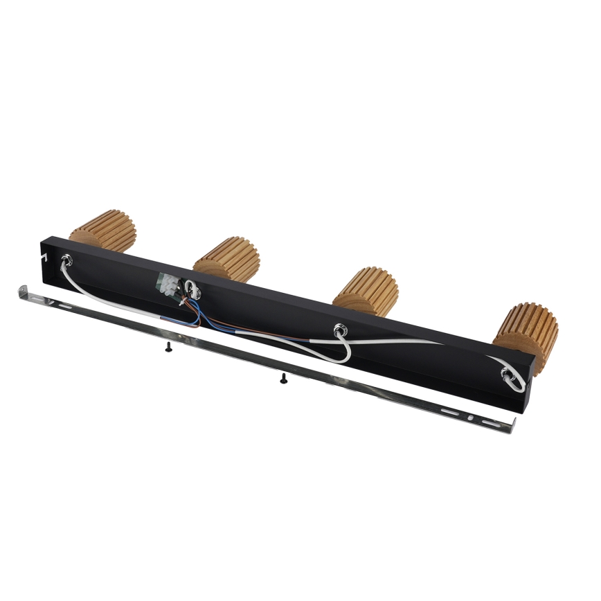 Brilagi - Reflektor MODERN WOOD 4xGU10/8W/230V drvo/crna