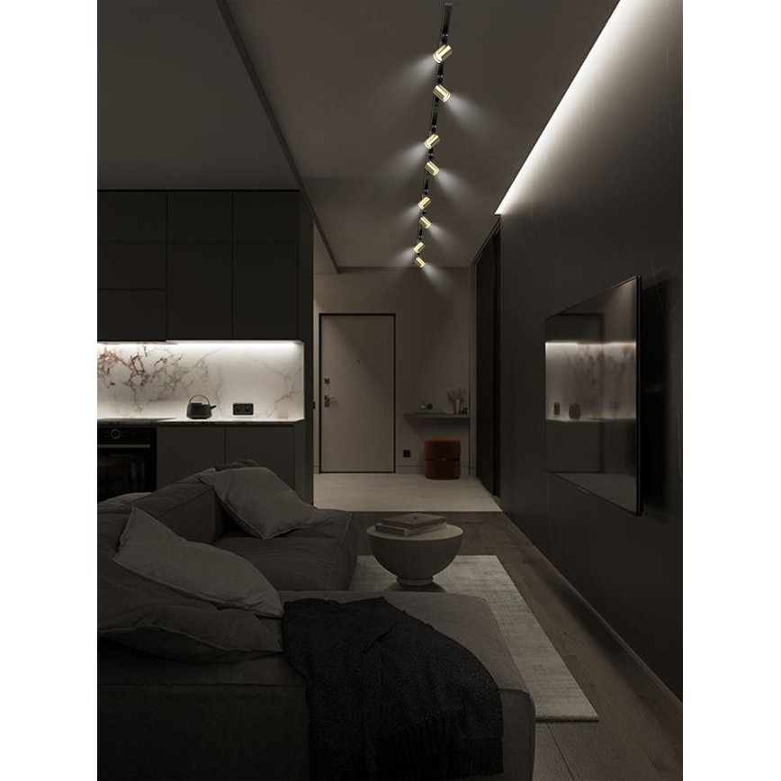 Brilagi - Reflektor za šinski sistem HUSKY 8xGU10/10W/230V crna/zlatna