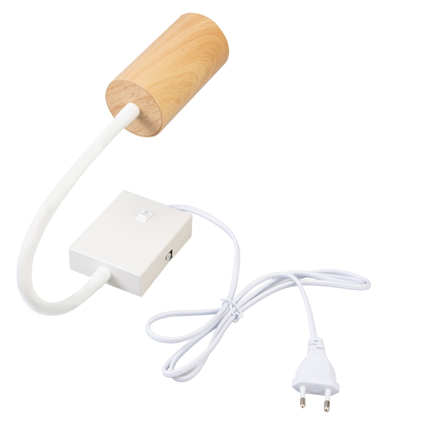 Brilagi - SELE fleksibilna zidna lampa 1xGU10/30W/230V bela/hrastov dekor