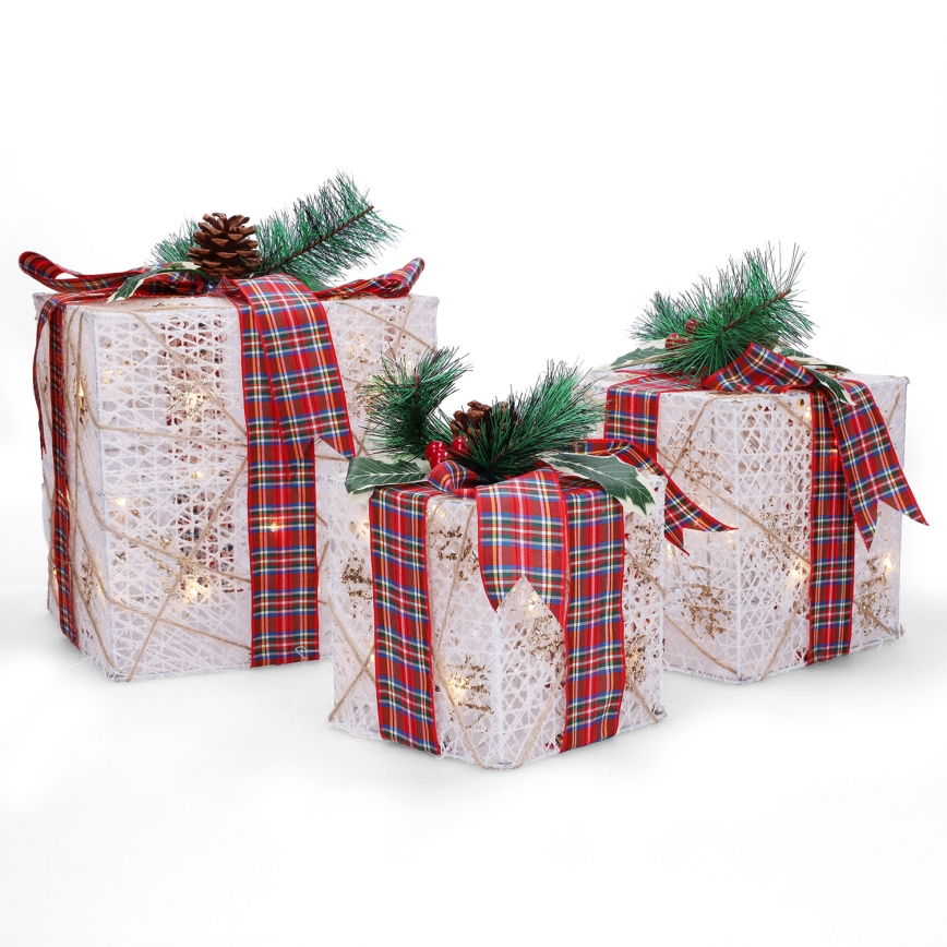 Brilagi - SET od 3 LED spoljašnje božićne dekoracije LED/230V IP44 pokloni