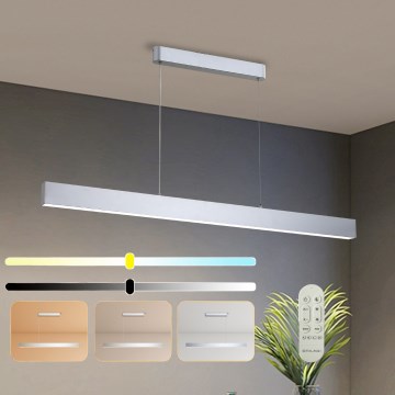 Brilagi - SLEEKLINE SMART LED/40W/230V luster na sajli, prigušiva, 3000-6000K Wi-Fi Tuya, srebrna + daljinski upravljač