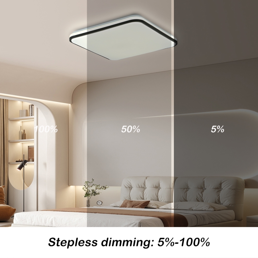 Brilagi - LED prigušiva stropna svetiljka SMART LED/24W/230V 43x43 cm 3000-6000K Wi-Fi Tuya Beacon + daljinski upravljač