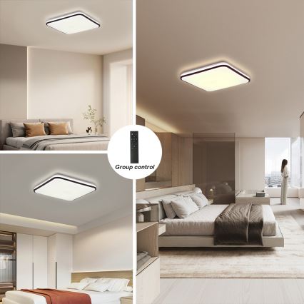 Brilagi - LED prigušiva stropna svetiljka SMART LED/24W/230V 43x43 cm 3000-6000K Wi-Fi Tuya Beacon + daljinski upravljač