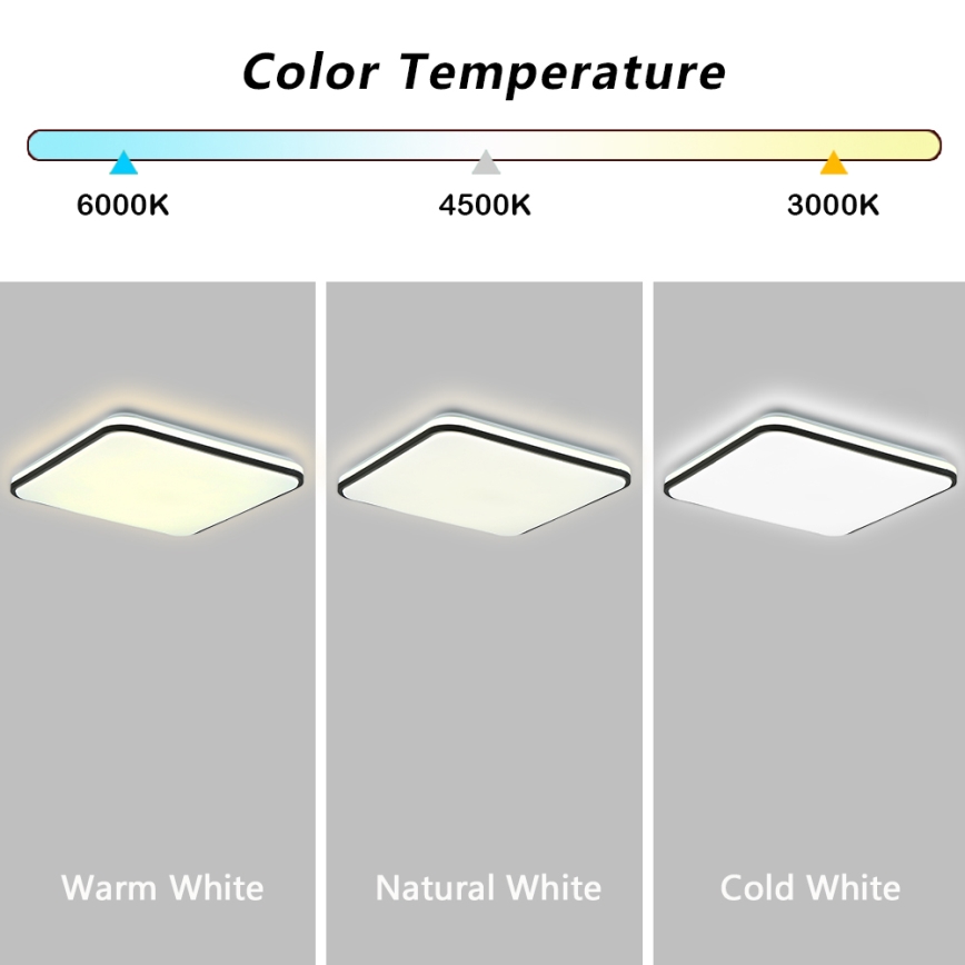 Brilagi - LED prigušiva stropna svetiljka SMART LED/24W/230V 43x43 cm 3000-6000K Wi-Fi Tuya Beacon + daljinski upravljač