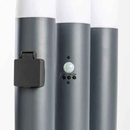 BRILAGI - Spoljašnja lampa sa senzorom pokreta ELIA 1xE27/20W/230V IP44 100 cm antracit