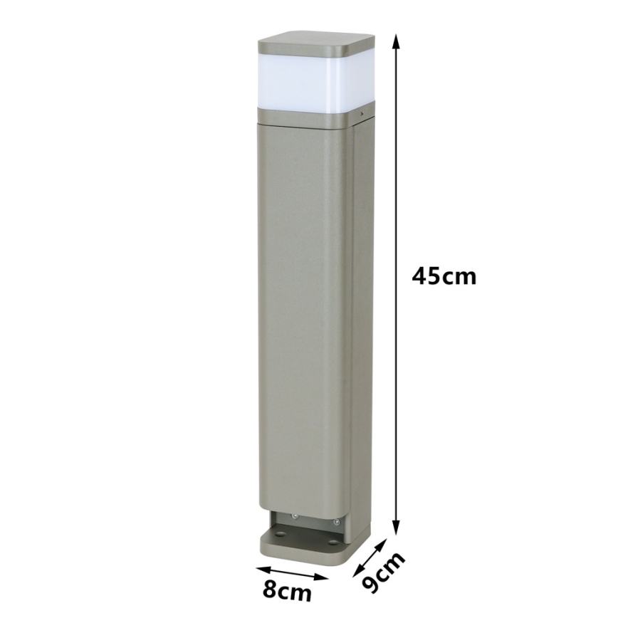BRILAGI - Spoljašnja lampa sa 2 SCHUKO PILLAR utičnice 1xG9/11W/230V IP44 siva