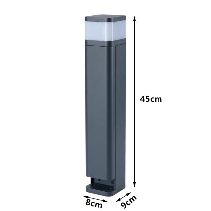 Brilagi - Spoljna svetiljka PILLAR sa 2 SCHUKO utičnicama 1xG9/11W/230V IP44 antracit