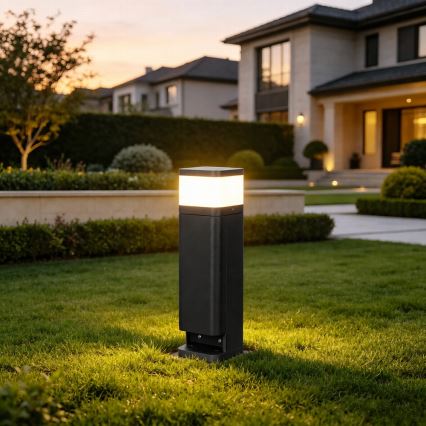 BRILAGI - Spoljašnja lampa sa 2 SCHUKO utičnice PILLAR 1xG9/11W/230V IP44 crna