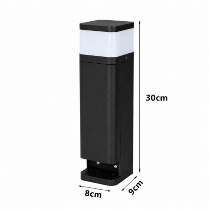 BRILAGI - Spoljašnja lampa sa 2 SCHUKO utičnice PILLAR 1xG9/11W/230V IP44 crna