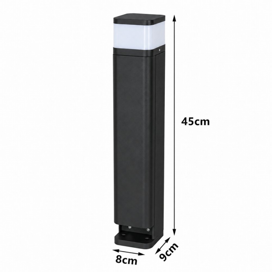 BRILAGI - Spoljašnja lampa sa 2 SCHUKO utičnice PILLAR 1xG9/11W/230V IP44 crna