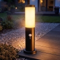 Brilagi - Spoljašnja lampa sa senzorom NOVA 1xE27/15W/230V 40 cm IP44 crna