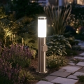 BRILAGI - Spoljašnja lampa sa utičnicom ELIA 1xE27/20W/230V IP44 50 cm mat hrom