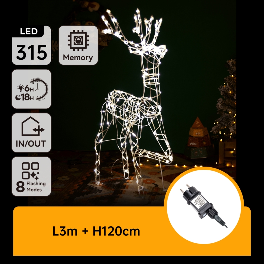 Brilagi - Spoljašnja LED božićna dekoracija LED/3,6W/31/230V 2700K 120 cm IP44 sob