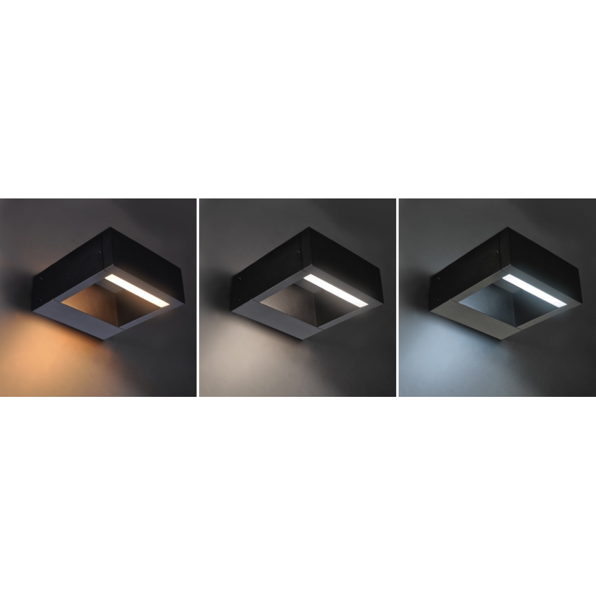 Brilagi - LED spoljašnje zidno svetlo RAGUSA LED/7W/230V 3000/4000/6000K crna IP54