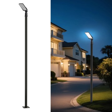 Brilagi - Spoljašnja ulična LED lampa sa stubom i zglobom 3 m URBANLIGHT LED/50W/230V crna IP65