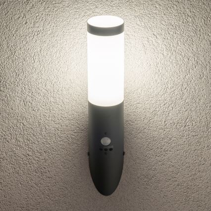 BRILAGI - Spoljna zidna lampa sa senzorom pokreta ELIA 1xE27/20W/230V IP44 antracit