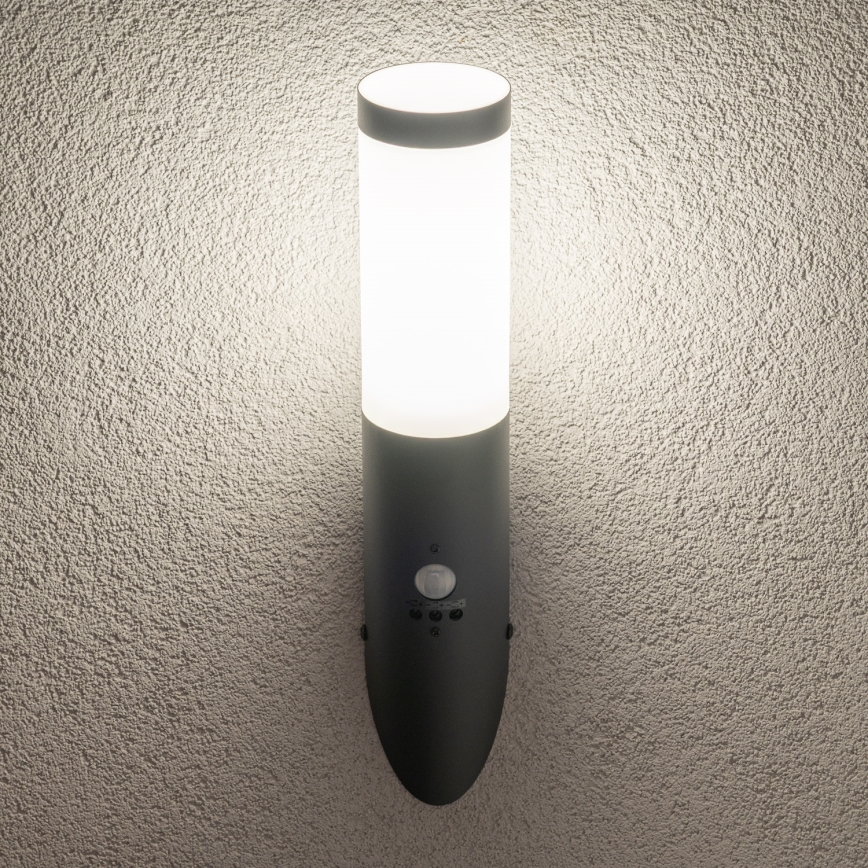 BRILAGI - Spoljna zidna lampa sa senzorom pokreta ELIA 1xE27/20W/230V IP44 antracit