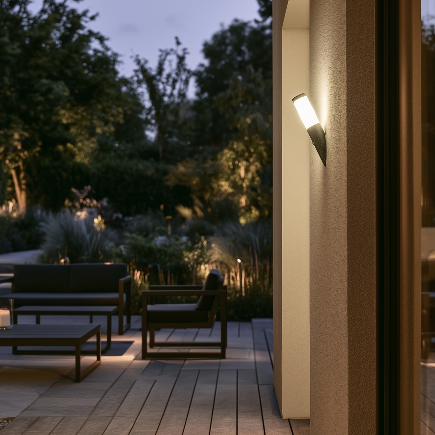 BRILAGI - Spoljna zidna lampa sa senzorom pokreta ELIA 1xE27/20W/230V IP44 antracit