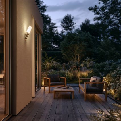 BRILAGI - Spoljašnja zidna lampa sa senzorom ELIA 1xE27/20W/230V IP44 mat hrom