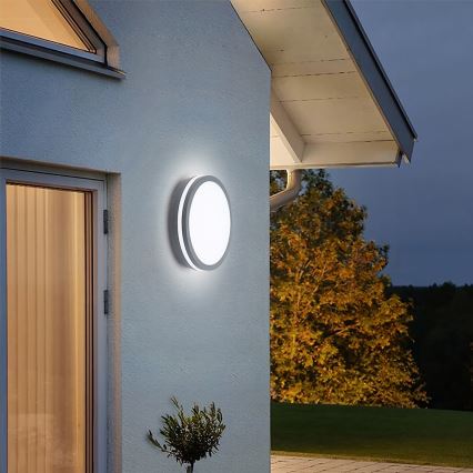 Brilagi - LED spoljno svetlo sa senzorom BENE LED/24W/230V, prečnik 26 cm, antracit, IP54