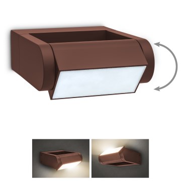 Brilagi - Spoljašnje LED zidno svetlo CROTONE LED/7W/230V braon IP54