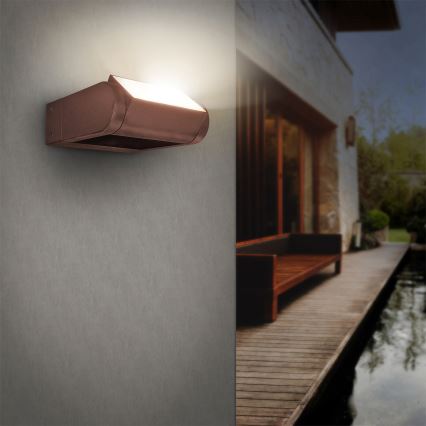 Brilagi - Spoljašnje LED zidno svetlo CROTONE LED/7W/230V braon IP54