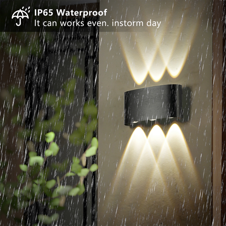 Brilagi - spoljašnje LED zidno svetlo FLAREBOX LED/6W/230V crna IP65