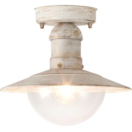 Brilagi - Spoljašnje plafonsko svetlo MOLDE 1xE27/60W IP44 bela/patina