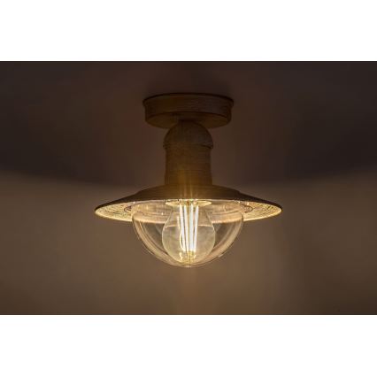 Brilagi - Spoljašnje plafonsko svetlo MOLDE 1xE27/60W IP44 bela/patina