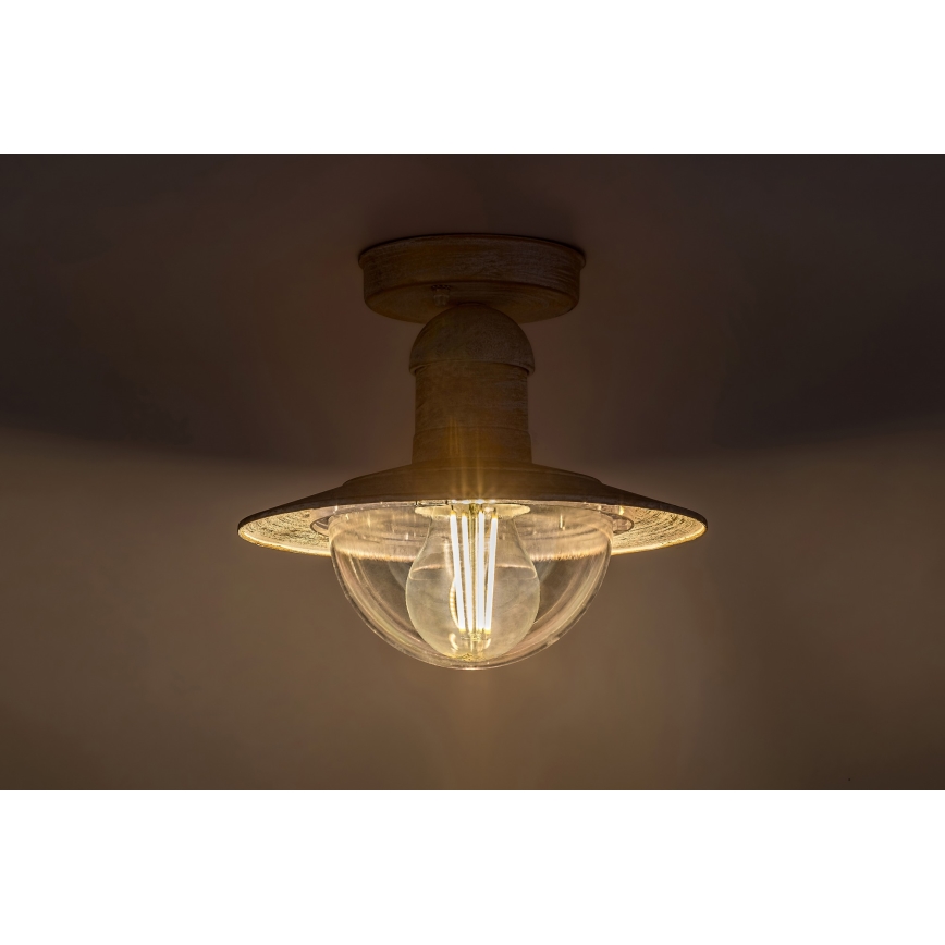 Brilagi - Spoljašnje plafonsko svetlo MOLDE 1xE27/60W IP44 bela/patina