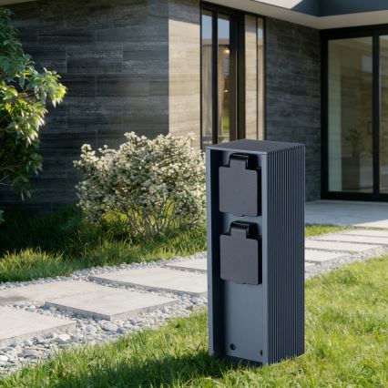 Brilagi - Spoljašnji stub sa utičnicama PILLAR 2x SCHUKO 230V IP44 antracit