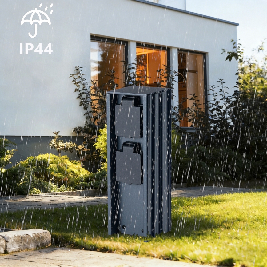 Brilagi - Spoljašnji stub sa utičnicama PILLAR 2x SCHUKO 230V IP44 antracit
