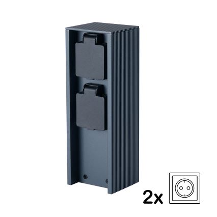 Brilagi - Spoljašnji stub sa utičnicama PILLAR 2x SCHUKO 230V IP44 antracit