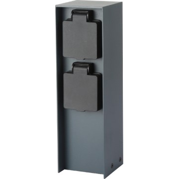 Brilagi - Spoljašnji stub sa utičnicama PILLAR 2Z SCHUKO 230V IP44, antracit