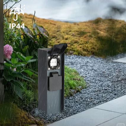 Brilagi - Spoljašnji stub sa utičnicama PILLAR 2Z SCHUKO 230V IP44, antracit