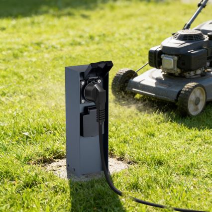 BRILAGI - Spoljašnji stub sa utičnicama PILLAR 2Z SCHUKO 230V IP44, antracit