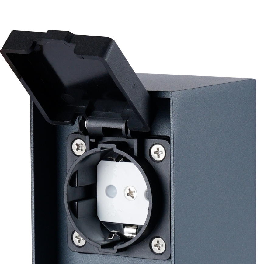 BRILAGI - Spoljašnji stub sa utičnicama PILLAR 2Z SCHUKO 230V IP44, antracit