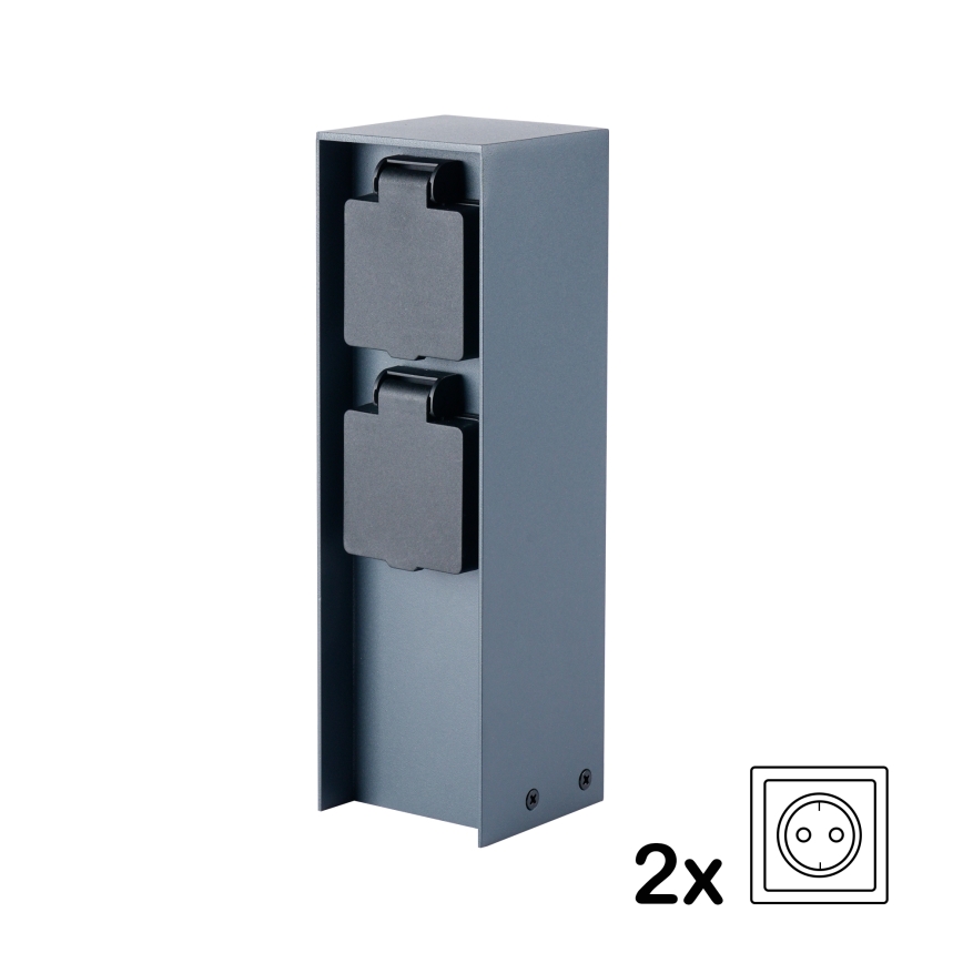 BRILAGI - Spoljašnji stub sa utičnicama PILLAR 2Z SCHUKO 230V IP44, antracit